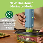 FoodSaver Mini Handheld Vacuum Sealer, Cordless, Vacuum Sealer with Charging Dock, Blue