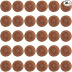 Baderke 30 Pcs Copper Coated Scouring Pad for Dishes Pots Pans and Ovens Easy Scouring for Tough Kitchen Cleaning