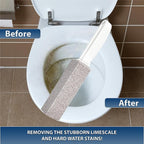 Amazon Brand | 6 Pack Ring King Pumice Stone Toilet Bowl Cleaner with Handle | Effectively Removes Stubborn Limescale from Tile, Shower Door and Bathtubs. Best Calcium, Lime, and Rust Remover.