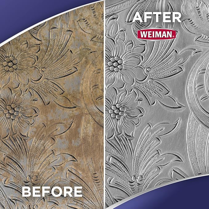 Weiman Silver Cream Cleaner 3-in-1, Anti-Tarnish Technology, Safely Clean, Polish, Shine & Restore, Removes & Prevent Tarnish, 8 Oz
