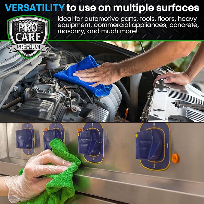 Procare - Degreaser Concentrate - Tool, Shop Floor, Engine & Commercial Kitchen Cleaner - Cleaning Supplies - Degreaser - Made in the USA (1 Gallon)