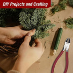 KATA 6-Inch Flush Cut Wire Cutters, Heavy Duty Side Cutter Pliers with Safety Cap, Sharp Snips for Crafting, Zip Ties, Floral Wire, Electrical, Jewelry, Chicken Wire, Artificial Flowers