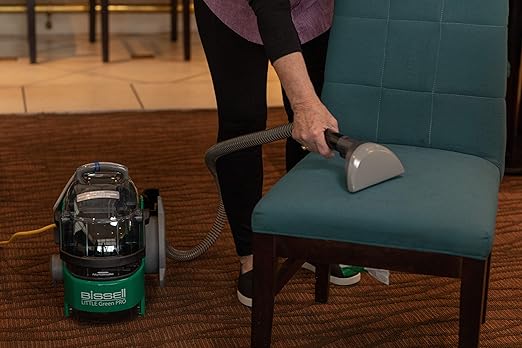 BiSSEll Little Green Pro Commercial Spot Cleaner BGSS1481 & Bissell 78H63 Deep Clean Pro 4X Deep Cleaning Concentrated Carpet Shampoo, 48 Ounces - Silver