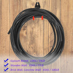 4 Pack Garage Hooks Heavy Duty - Supports 100 lbs, Utility Steel Garage Hanger & Organizer for Organizing Garden Lawn Tools, Ladders, Garden Hose, Digging Shovel, Bikes, Ropes (Orange)