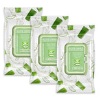 Body Prescription Makeup Cleansing Wipes - Gentle and Effective Face Wipes, 50 Count (Pack of 3), Aloe Vera