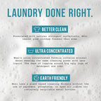 Mozi Wash Laundry Detergent Liquid, Unscented, 50+ Loads, Concentrated, Non toxic, Plant Based Enzyme Cleaner, Phosphate & Paraben Free, Long Lasting Luxury Clean, Scent Free, 32 oz Recyclable Bottle