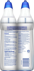 Lysol Power + Odor Fighting Toilet Bowl Cleaner Gel, For Cleaning and Disinfecting, Stain Removal, Fresh Clean Scent, 24oz (Pack of 2)