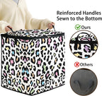 Large Comforter Storage Bag with Zipper,Closet Organizer for Clothes/Blankets/Quilts/Pillows,Fabric Moving Bags with Portable Handles 95L(2-Pack)