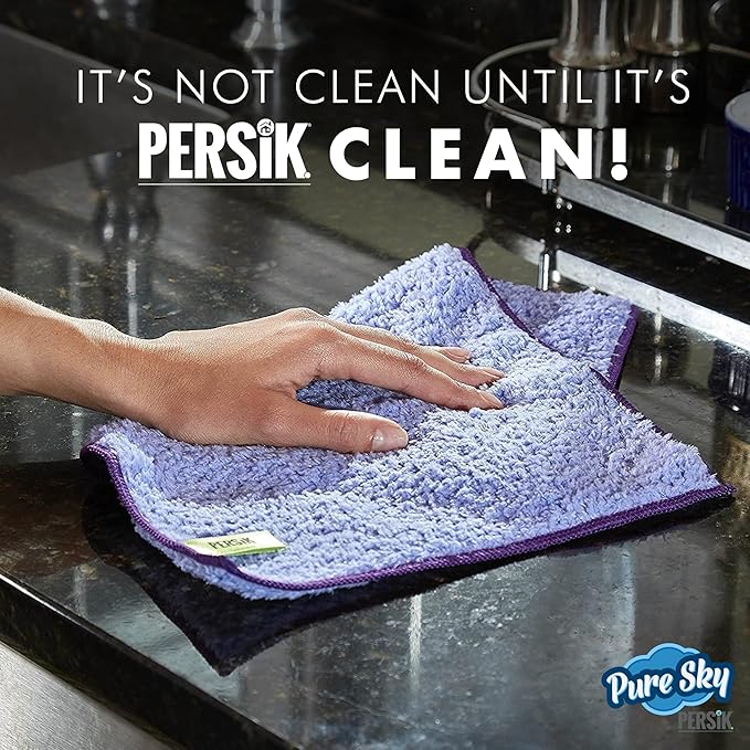 Pure-Sky Magic Deep Clean Cleaning Cloth – JUST ADD Water No Detergents Needed - Multipurpose Ultra Microfiber Cloth - Stick-Attachable for Mop, or as Handheld Microfiber Towels to Clean Any Surfaces