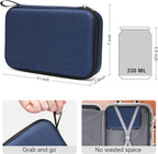 Bukere Travel Sunglasses Organizer Case Adjustable Slot For Multiple Eyeglasses Hard-shell Portable Storage Box for Men Women