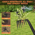2025 New Weed Remover Tool, Multifunctional Hand Weeder Tool, Portable Garden Weeding Tools, Weeding Artifact Uprooting Weeding Tool for Yard and Garden (11 Tines)