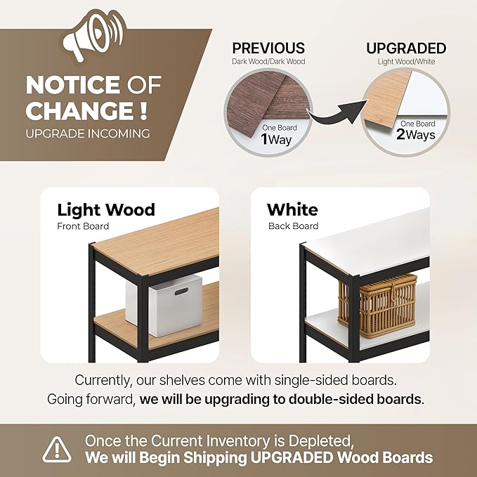 HOMEDANT House 48" Wide Boltless Heavy Duty Garage Storage Shelving Adjustable 5-Tier Metal Shelves Laminated Organization Shelf Industrial Utility Rack for Pantry Warehouse Office Store 2Pack