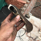 WHS201 Viking Axe Head, Custom Hand Forged Viking Axe Real Head, Tomahawk Viking Hatchet Beared Camping Axe Blade, 5160 HIGH Carbon Steel Blade, Viking Gift for Him - Christmas Gift (Smoked)