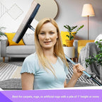 Room Groom PET Carpet Rake Groomer with Telescoping 54 " Adjustable Handle, with Lint Remover Brush Tool, Carpet Brush for Pet Hair and Refreshing Carpets, (Black/Purple)