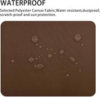 Canvas Repair Patch 9×11 Inch 3Pcs Waterproof Self-Adhesive Fabric Repair Patch for Tents,Boat Cover,Pop Up Canopy,Patio,Bags,Car Seats,Sofas,Furniture Cover(Brown)