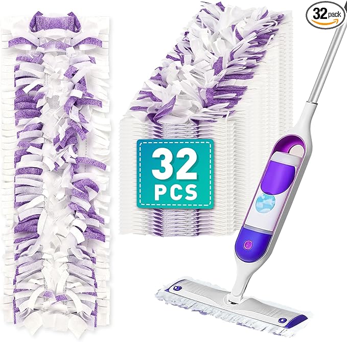 5X Cleaning Power Mop Pads Compatible with Swiffer PowerMop, Disposable Mopping Pad Refills for Cleaning, Multi-Surface Wood Floor Replacement Pads