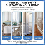 Alora Touch-Up Paint | Matte Finish for Drywalls, Concrete, Brick, Tile, Doors, Cabinets & More | Multi-Tone White Repair Kit | Quick-Dry, Low-Odor, Ultra-Low VOC | No Sanding or Primer Needed | 3 Pack