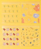 24/7 Bags- Quart Zip Storage Bags, 150 Count with Patterns, 4 Unique Fun Designs, Zero BPA, Lunch, Trips, Parties & More