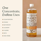 Branch Basics Premium Starter Kit in Glass: All Purpose Cleaner, Glass Cleaner, Bathroom Cleaner, Wash Bottle, and Laundry Bottle (3 Glass Spray Bottles + Concentrate) Fragrance-Free
