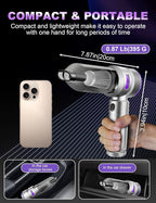 Handheld Car Vacuum Portable Cordless, 15000Pa High Power Handheld Vacuum with Brushless Motor, 4 in 1 Vacuum Cleaner Air Duster for Car Home Office Pet Hair Keyboard