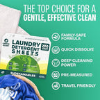 Fabric Softener Sheets for Washer bundle with Lemon 100 Strips Laundry Detergent Sheets