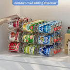 Jsyrjing Can Organizer for Pantry, Modular 3-Tier Can Dispenser, Flexible Combination Design, Clear Extra-Thick Durable Storage Rack for 36 Cans, Stackable for Cabinet, Pantry, Fridge, Countertop