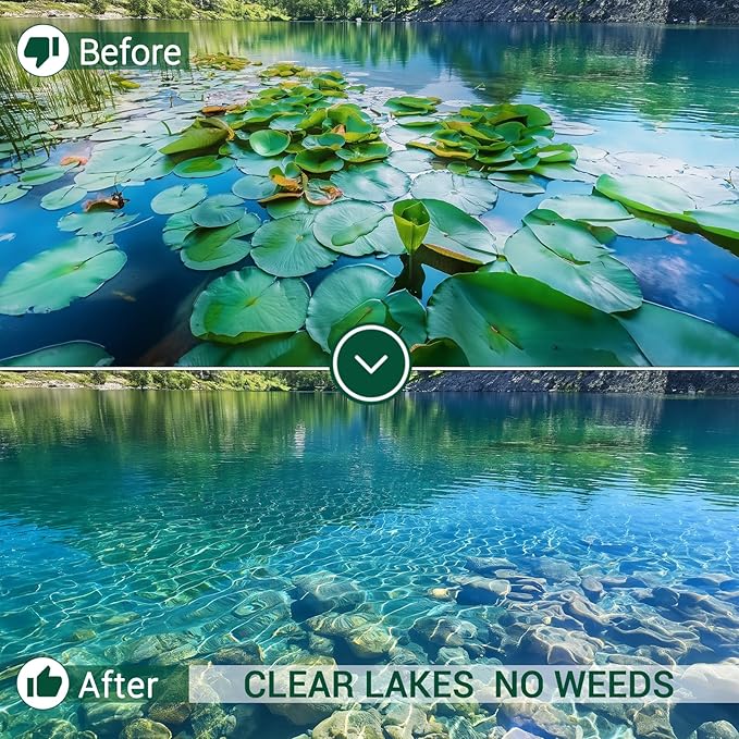 Lake Weed Cutter, 37" Lake Rake Aquatic Pond Plant Cutting Tool，Pond Rake with 3 Adjustable Cutting Angles, 30ft Thicker Rope, Sharp Blades Shear Cattail, Reed, Phragmites Lilly & Chara Algae