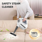 Spurgehom Handheld Multi-Surface Steam Cleaner with 11-Pc Accessories & Safety Lock – Dirty-Free, 550ML Large Capacity Steamer for Floors, Upholstery, Cars, and Home Use