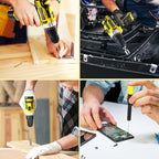 TLGREEN Complete Home Tool Kit with 12V Cordless Drill & Magnetic Bits | 138Pcs All-in-One Set for DIY, Repairs & Assembly | Durable Case & Fast Charging | Ideal for New Homeowners | Yellow
