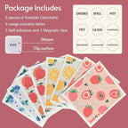 Swedish Dishcloths for Kitchen, 8 Pack Reusable Paper Towels with Clips, Non-Scratch Swedish Dish Towels, Super Absorbent Cellulose Sponge Cloths, Eco Friendly Gifts