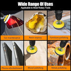 136Pcs Sanding Disc Drill Polishing Kit,3 Inch Sandpaper Wet Dry Headlight Restoration Kit with Hook and Loop Buffing Pads for Car Polish,Metal Glass Resin Polish Rotary Tools Attachment