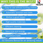 Pet Hair Remover for Laundry - 12Pcs New Upgrade Laundry Pet Hair Catcher Balls - Reusable Dryer Balls for Pet Hair, Lint Catcher for Washing Machine, Dog and Cat Lint Remover for Clothes