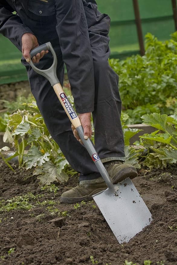 Spear & Jackson 1180NB Neverbend Carbon Steel Digging Spade, Gray, 98.5 x 18.5 x 8 cm