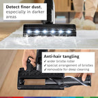 Bosch Unlimited 9 Cordless Stick Vacuum, 60-min Runtime, MicroClean Technology, >99.9% Dust Pickup, Dust Compression, HEPA Filter, Pet Hair, Carpets & Hard Floors, 3 Accessories, White