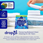 Dropps Odor & Stain Biobased Power Laundry Detergent Pods, Lavender Meadow (64 Count) - HE Compatible Laundry Pods for Fresh Clothes - Washing Detergent Soap Supplies & Recyclable Paperboard Packaging