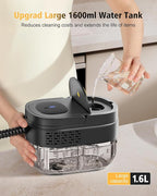 Steamer for Cleaning,3-Speed Adjustable Handle,1.69 Quarts Large Capacity Tank Steam Cleaner Handheld, Detachable 13PCS Accessories steamer for Car,Home kitchens,Camping,