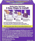 Kaboom Scrub Free! Toilet Bowl Cleaner System with 2 Refills