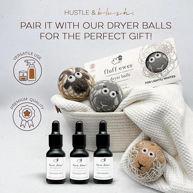 Laundry Essential Oils for Dryer Balls 15ml Lavender Rain - Blend of Laundry Fragrance Oil and Essential Oils Wool Balls, Compact & Multi-Use Essentials Oil for Diffusers and Candle Making Scents