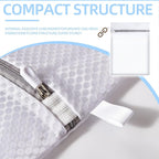 Mesh Laundry Bags, Mesh Wash Bags, Durable Mesh Structure with Strong Zipper, Suitable for Underwear, Delicate Clothes, Pants, Shoes, Socks Washing (Honey mesh, Extra Large 24*36in+36*44in)