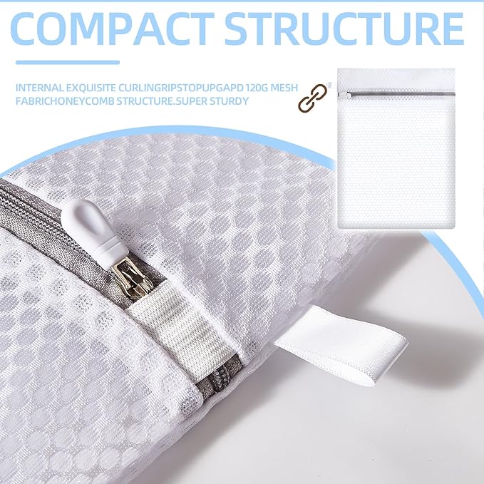 Mesh Laundry Bags, Mesh Wash Bags, Durable Mesh Structure with Strong Zipper, Suitable for Underwear, Delicate Clothes, Pants, Shoes, Socks Washing (Honey mesh, Extra Large 24*36in+36*44in)