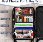 Suitcase Organizer, Carry on Closet Luggage Organizers Accessories for Travel, Foldable and Hangable Portable Hanging Travel Shelves with a Shoulder Strap to Use As a Travel Backpack Small, Gray