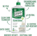Quick Shine Multi Surface Floor Cleaner & Floor Polish w/Clean Shine Technology 2-27oz Bottles | Use on Hardwood, Laminate, Luxury Vinyl Plank, Tile & Stone | Safer Choice Formulas