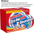 Dye Absorption Dye Trapping Sheets, 288 Count Household Cleaning Toilet Supplies Laundry Fragrance Free Color Collector Grabber Cleaner Machine Use With Mix Different for Single People