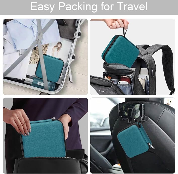 Bukere Travel Sunglasses Organizer Case Adjustable Slot For Multiple Eyeglasses Hard-shell Portable Storage Box for Men Women