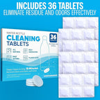 Sudstainables Water Bottle Cleaning Tablets – 36-Pack, Chlorine-Free and Odorless Cleaner for Hydration Bladders, Stainless Steel, Tumblers, and Glass Bottles - Removes Stubborn Stains and Odors