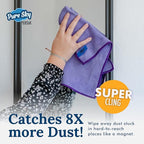 Pure-Sky Microfiber Cleaning Cloth - JUST ADD Water No Detergents Needed – Streak Free Magic Ultra Microfiber Polishing Towel - for Windows, Glass, Mirror and Screen - Leaves no Wiping Mark