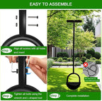 Edger Lawn Tool 41 Inches with Two Replaceable Blades Manual Lawn Edger with T-Grip for Yard, Garden, Landscaping, Sidewalk and Flower Bed