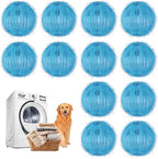 Pet Hair Remover for Laundry - 12Pcs Spring-Coil Nylon Balls – Proven 99% Hair Removal, Reusable Lint Catcher for Washer/Dryer – Dog Cat Fur Remover