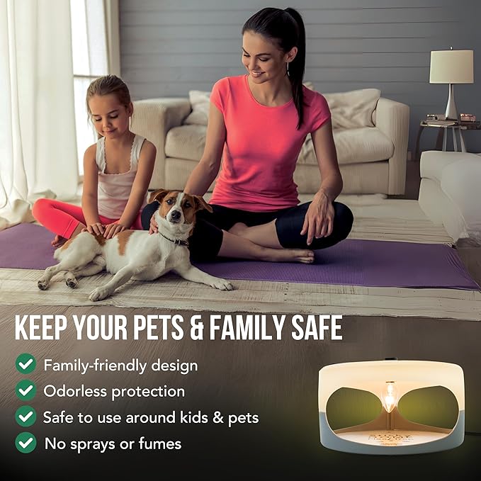 ASPECTEK Sticky Dome™ Flea Trap, Odorless Glue Trap with 2 Sticky Discs, Effective Bed Bug Killer and Flea and Tick Treatment, Indoor Insect Trap for Bugs, 1 Pack in White and Light Gray
