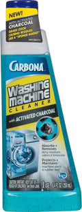 Carbona Washing Machine Cleaner with Activated Charcoal | Removes Odor-Causing Residues | Works in Standard & High Efficiency Washing Machines | 8.4 FL Oz, 1 Pack